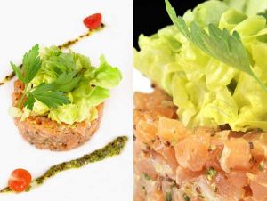 Tartare de saumon à l'ancienne