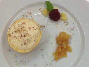 Soufflé glacé à l’orange/grand marnier et sa marmelade
