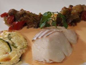 Dos de cabillaud au chorizo