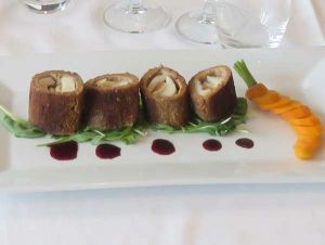 Saint-Jacques panées farcies au foie gras